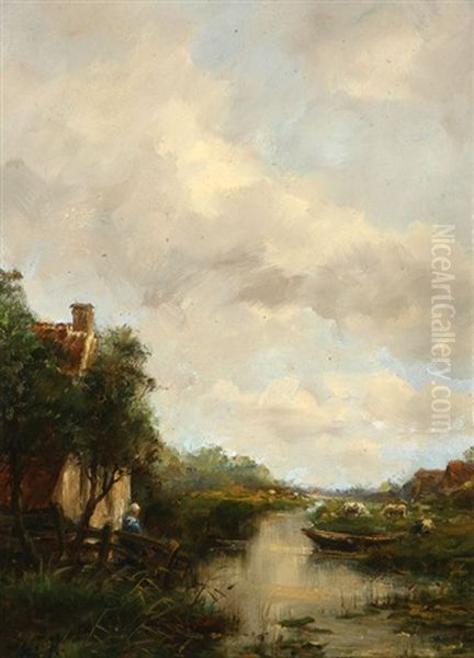 Village With A Stream - view 1