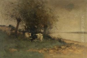 River Landscape by Willem George Frederik Jansen