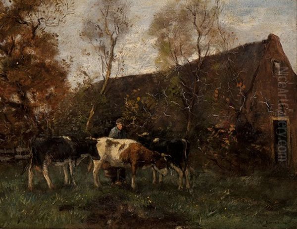 Cows On The Farmyard - view 1