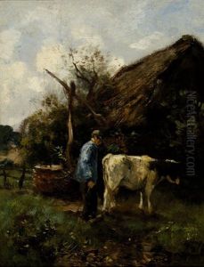 At The Stables by Willem George Frederik Jansen