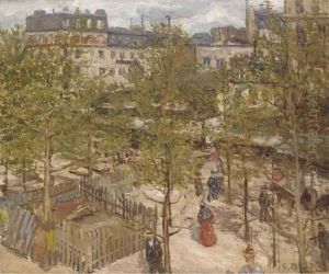 Au Jardin A Paris by Georges Barwolf