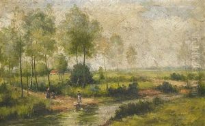 Frauen Mit Ihren Krugen Am Bach