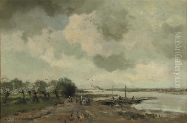 The Arrival Of The Ferry - view 1