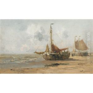 Unloading The Catch by Willem George Frederik Jansen