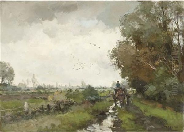 A Horse And Cart On A Country Road - view 1