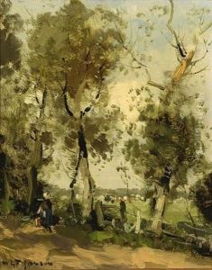 A Milk Maid In A Landscape