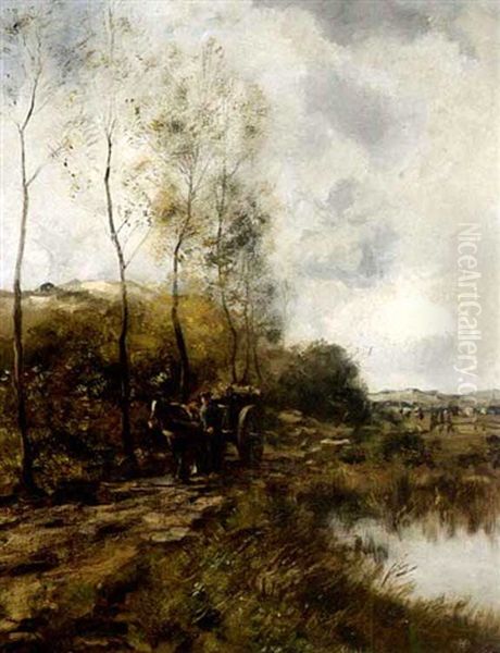 A Woodcutter On A Country Lane - view 1