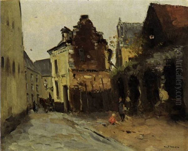 Children Playing In The Street, Maastricht - view 1