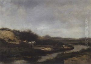 Busy Workers At A Sandpit by Willem George Frederik Jansen