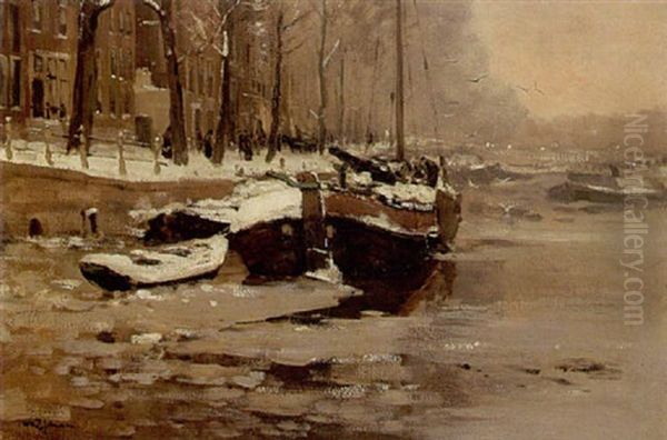 Amsterdamse Gracht In De Winter - view 1