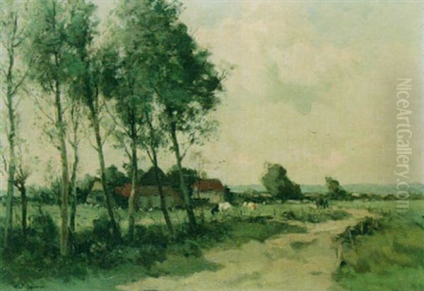 A Summer Landscape With A Farm - view 1