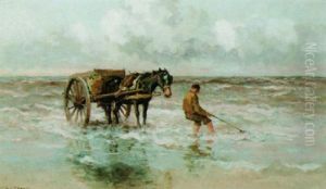 A Shell-fisher On The Beach by Willem George Frederik Jansen
