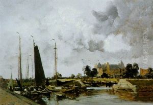 A View Of Castle Radboud, Medemblik by Willem George Frederik Jansen