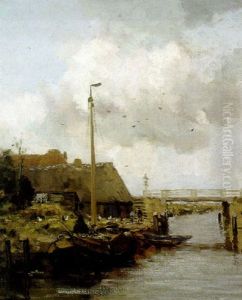 Aan De Wal by Willem George Frederik Jansen