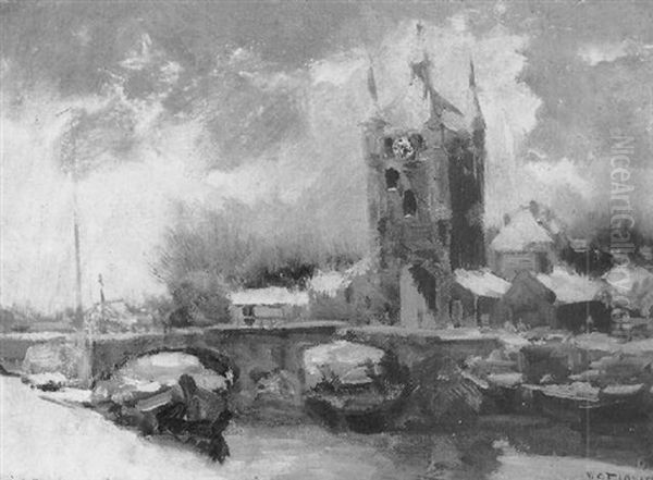 Wintergezicht Met Toren - view 1