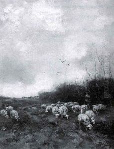 Watching The Flock by Willem George Frederik Jansen