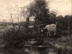 Milking Time by Willem George Frederik Jansen