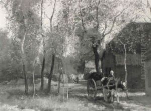 Ox Cart by Willem George Frederik Jansen