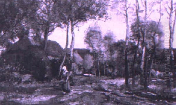 A Forest Clearing With A Figure - view 1