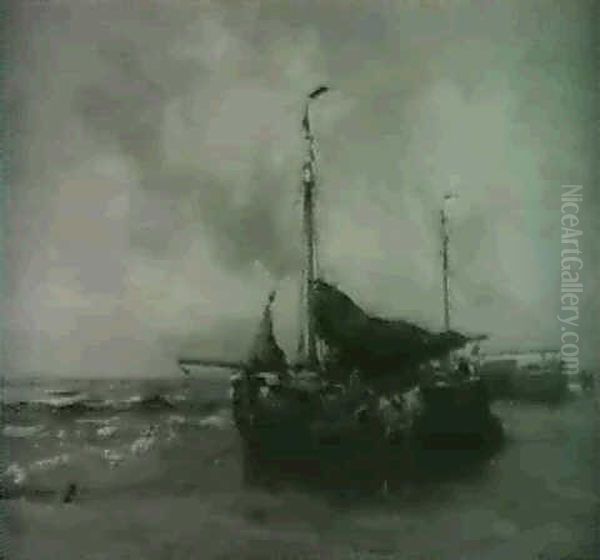 Fishing Boats At Low Tide - view 1