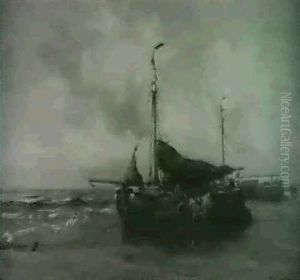 Fishing Boats At Low Tide
