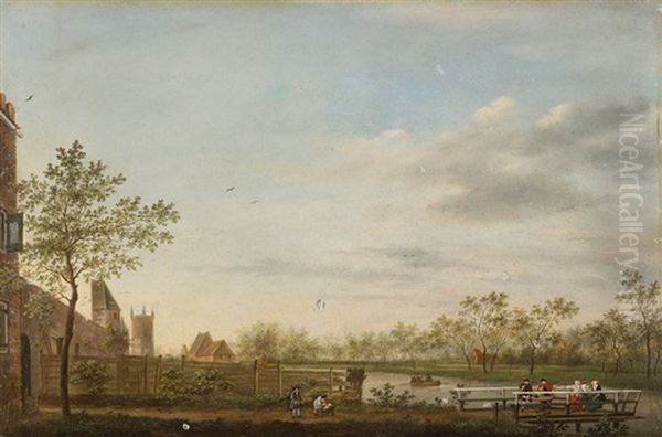 Flusslandschaft Mit Figurenstaffage - view 1