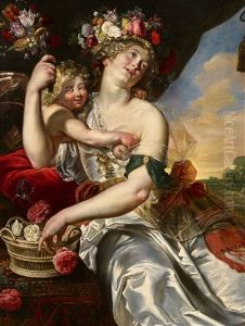 Allegory Of Spring by Abraham Janssen the Younger