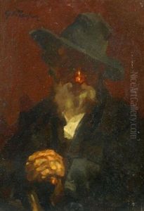 Alter Mann Mit Hut by Gerhard Janssen