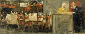 Im Restaurant by Gerhard Janssen