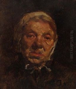 Portrat Einer Alten Frau (tante Lotte) by Gerhard Janssen