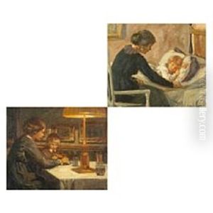 Reading At The Table And At Bed Time (pair) by Luplau Janssen