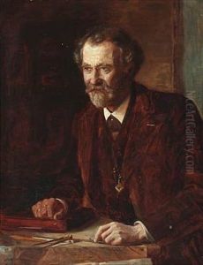 Portrait Of The Danish Architect Jens Wilhelm Dahlerup