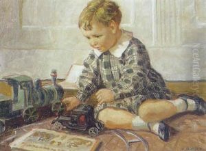 Lille Dreng, Der Leger Med Tog by Luplau Janssen