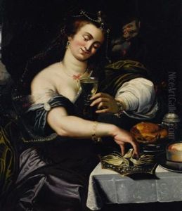 Allegory Of Taste by Abraham Janssens