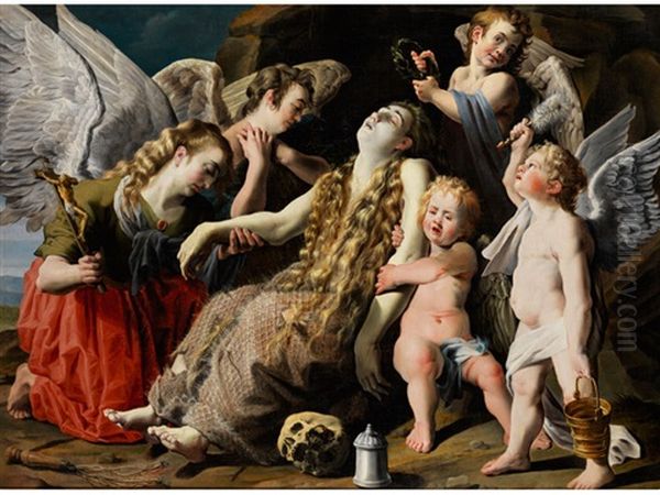 Maria Magdalena In Ekstase Wird Von Den Engeln Getrostet - view 1