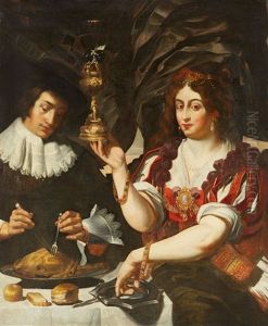 Allegory Of Taste by Abraham Janssens