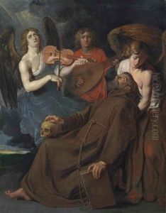 The Ecstasy Of Saint Francis Of Assisi by Abraham Janssens