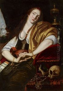 Maria Magdalena Als Reuige Busserin by Abraham Janssens
