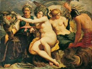 Allegorie Der Vier Elemente by Abraham Janssens
