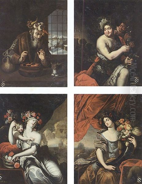 Allegories Of The Four Seasons: Winter; Spring; Summer; Autumn - view 1