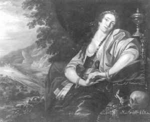 Die Busende Maria Magdalena by Abraham Janssens