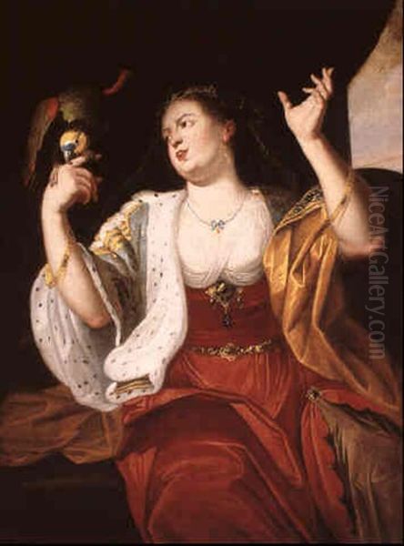 A Lady With A Parrot - view 1