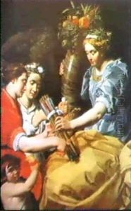 La Pace E L'abbondanza Legano Le Frecce Della Guerra by Abraham Janssens