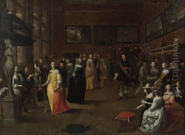 Elegante Compagnie Dansant Dans Un Interieur - view 1