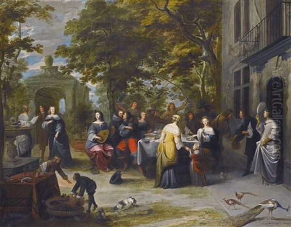 An Outdoor Banquet - view 1