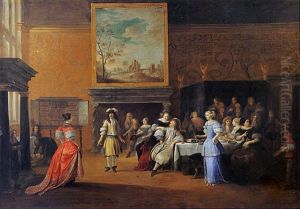 Scene D'interieur Avec Un Pas De Danse Scene D'interieur Avec Un Pas De Danse