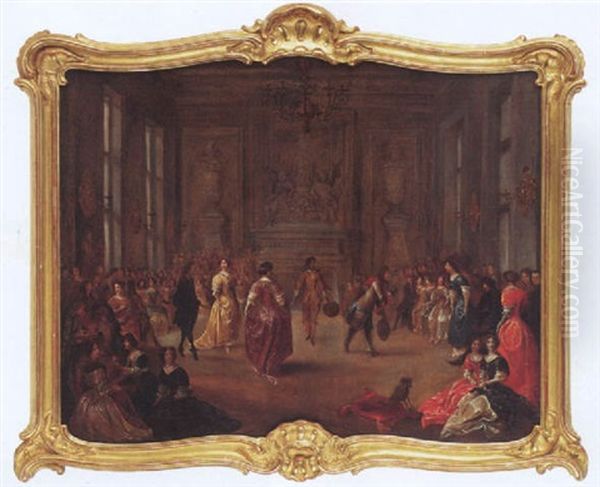 Vornehme Gesellschaft In Ballsaal - view 1