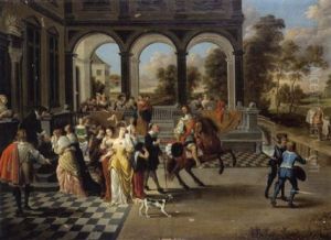 Der Abschied Des Verlorenen Sohns by Hieronymous (Den Danser) Janssens