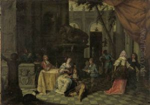 Elegant Company On A Terrace Elegant Company On A Terrace