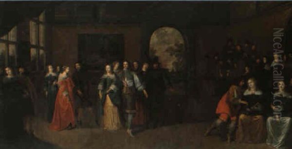 Elegant Company Dancing In An Interior - view 1